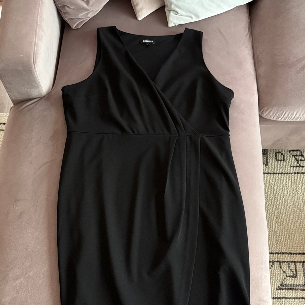 Express Black Midi Dress